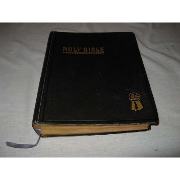 Holy Bible New Standard Reference Blue Ribbon 1948 Edition John A Hertel Chicago - Picture 1 of 7
